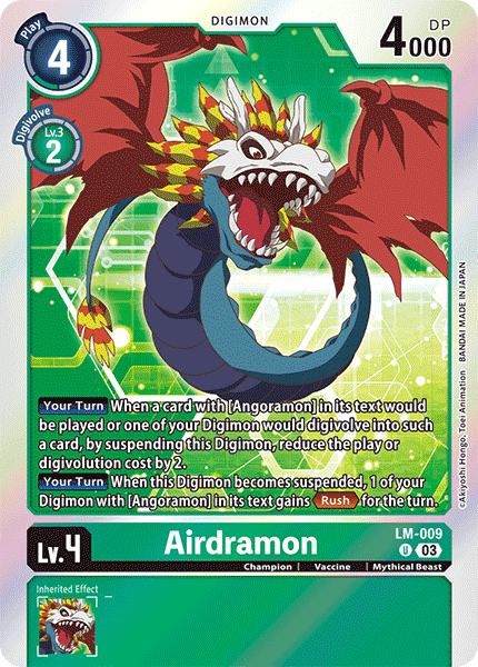 Airdramon LM-009 - Uncommon BT15 Exceed Apocalypse
