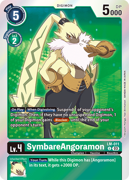 SymbareAngoramon LM-011 - Uncommon BT15 Exceed Apocalypse