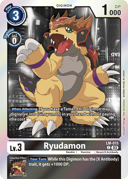 Ryudamon LM-015 - Common BT15 Exceed Apocalypse