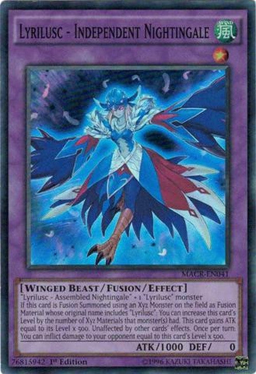 Lyrilusc - Independent Nightingale - MACR-EN041 - Super Rare 1st Edition-Cherry Collectables