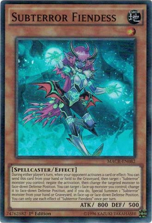Subterror Fiendess - MACR-EN082 - Super Rare 1st Edition-Cherry Collectables