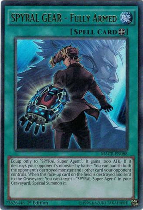 SPYRAL GEAR - Fully Armed - MACR-EN088 - Ultra Rare 1st Edition-Cherry Collectables