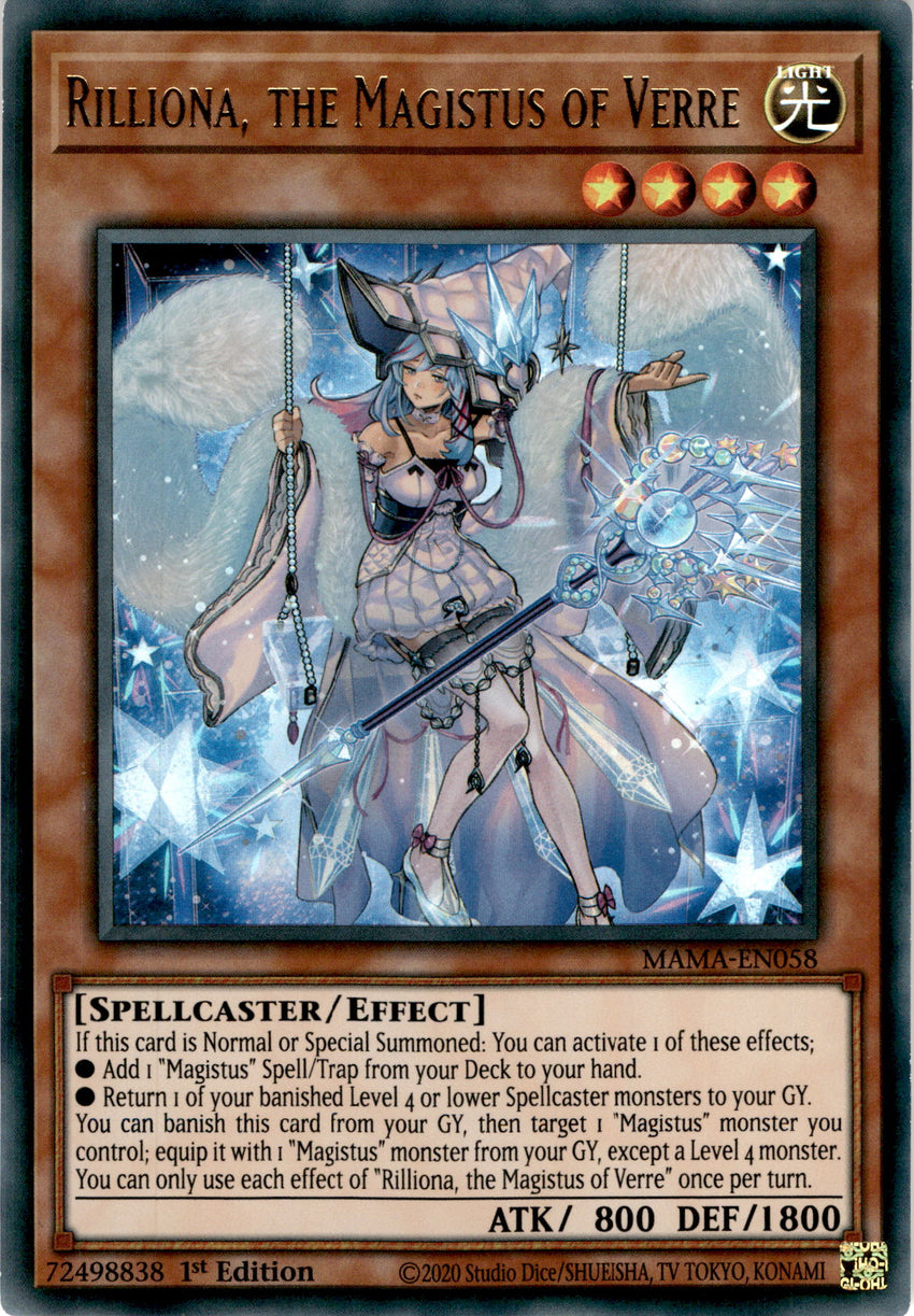 Rilliona, the Magistus of Verre - MAMA-EN058 - Ultra Rare 1st Edition