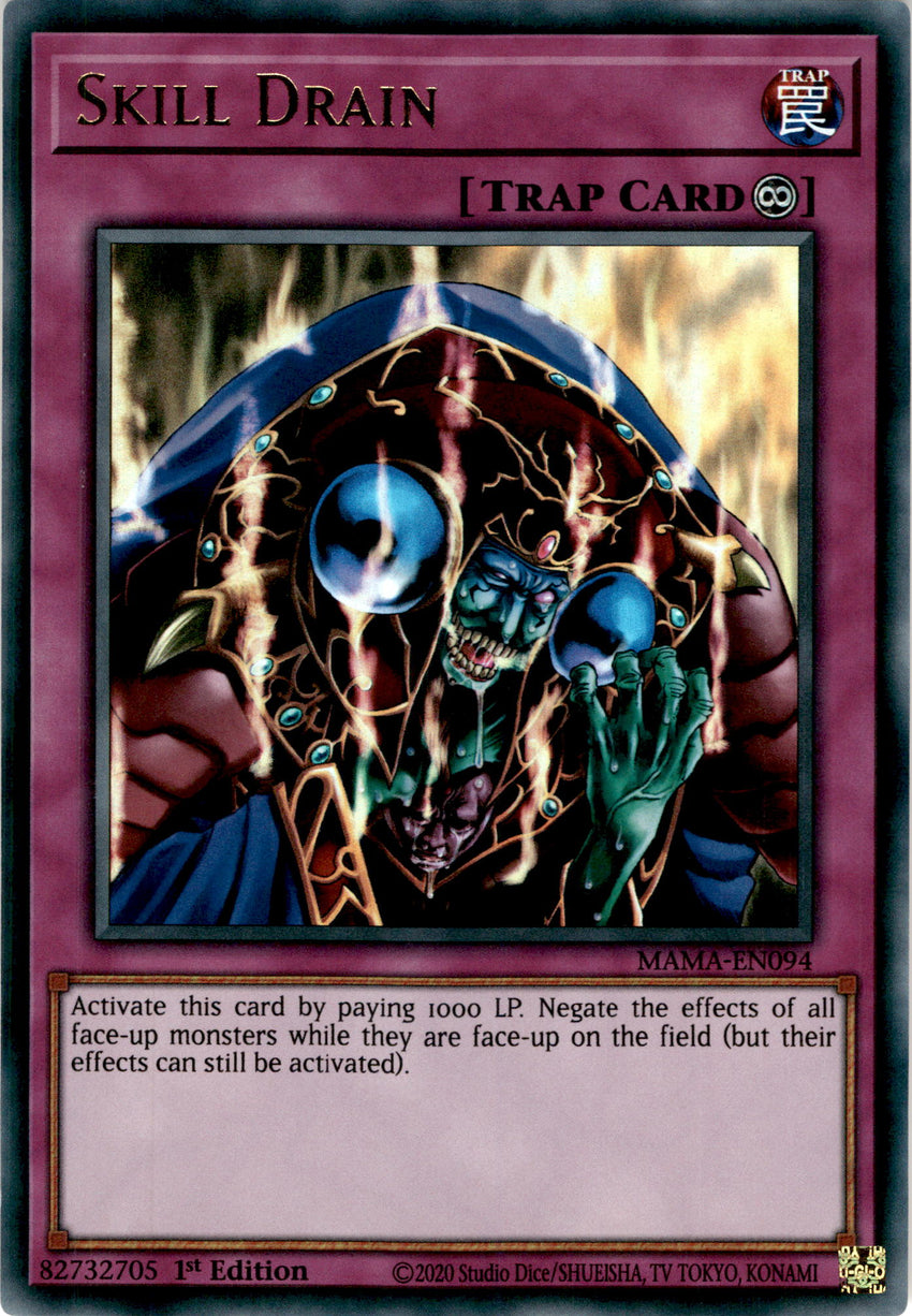 Skill Drain - MAMA-EN094 - Ultra Rare 1st Edition