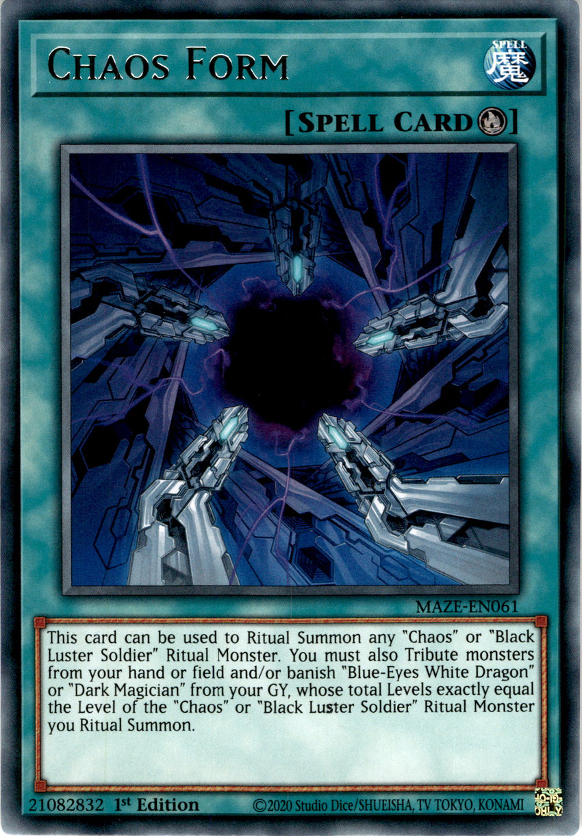 Chaos Form - MAZE-EN061 - Rare 1st Edition