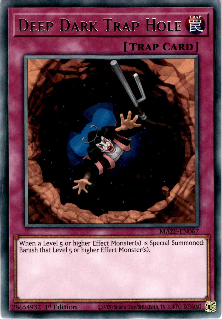 Deep Dark Trap Hole - MAZE-EN067 - Rare 1st Edition