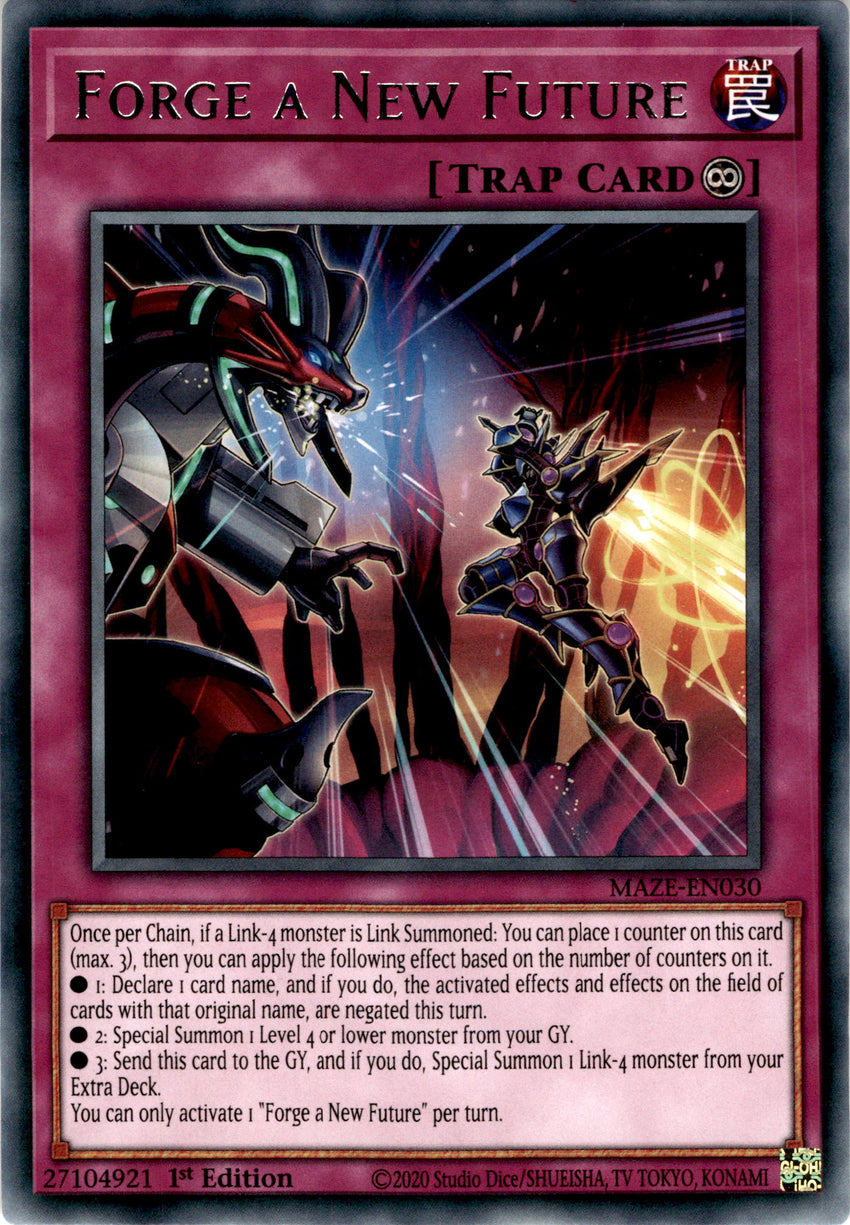 Playset 3 3x Forge A New Future - Maze-en030 - Rare 1st Edition