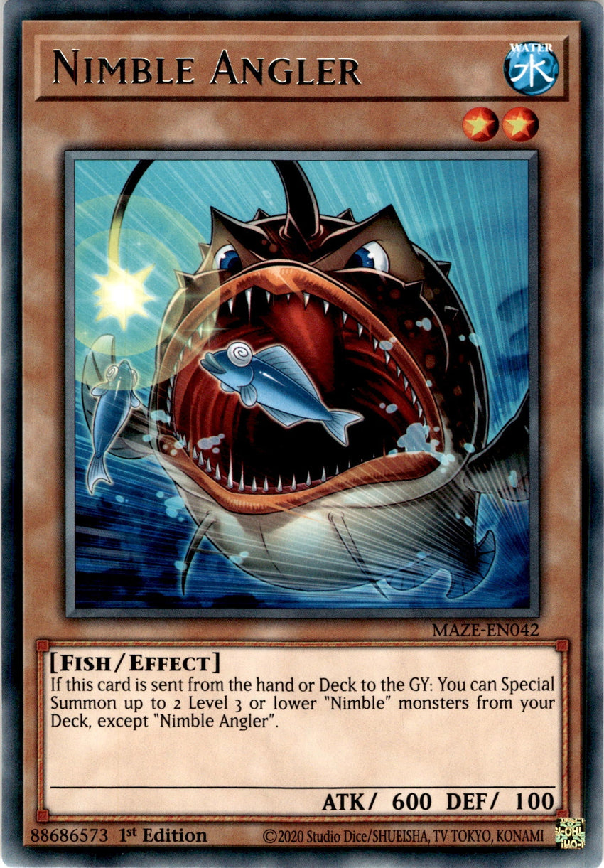 Nimble Angler - MAZE-EN042 - Rare 1st Edition