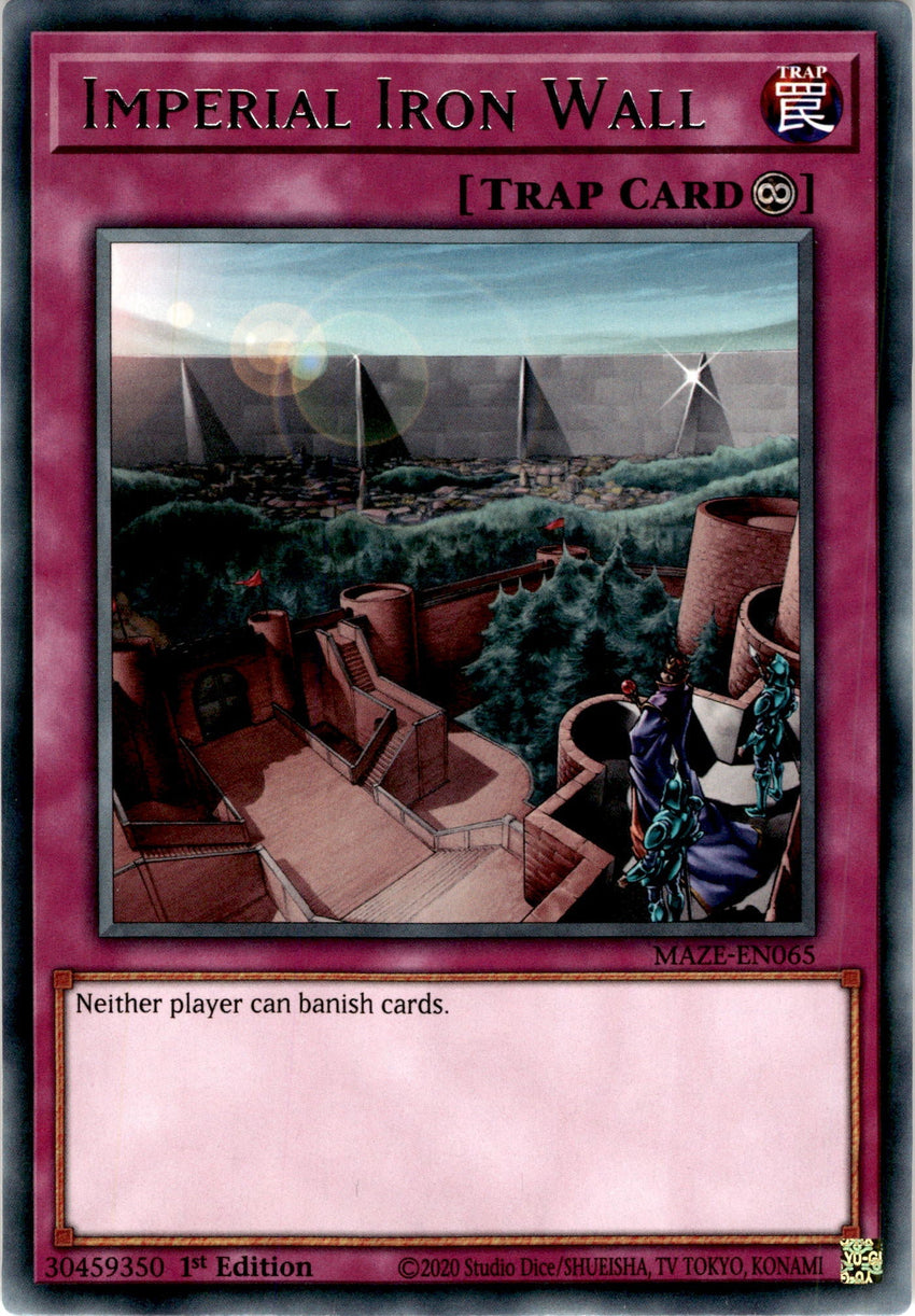 Imperial Iron Wall - MAZE-EN065 - Rare 1st Edition