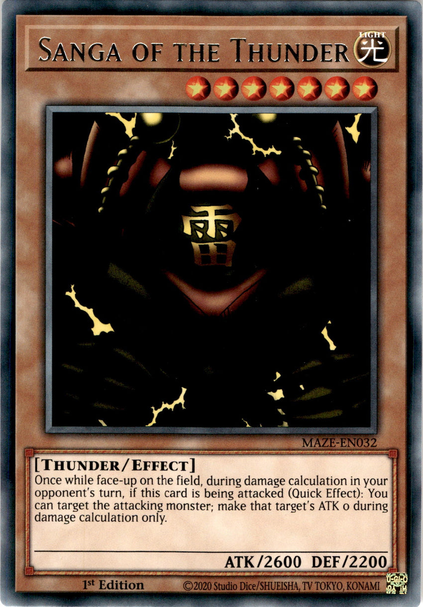 Sanga of the Thunder - MAZE-EN032 - Rare 1st Edition