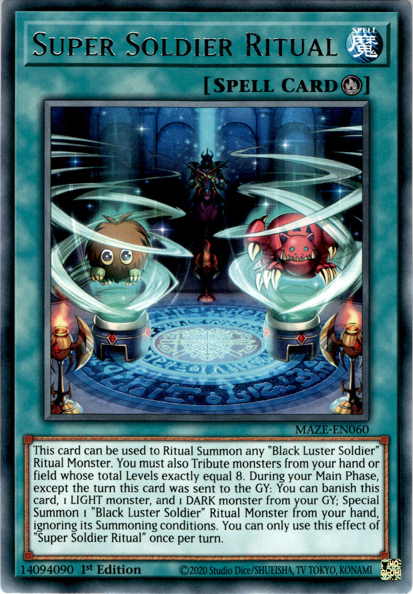 Playset 3 3x Super Soldier Ritual - Maze-en060 - Rare 1st Edition