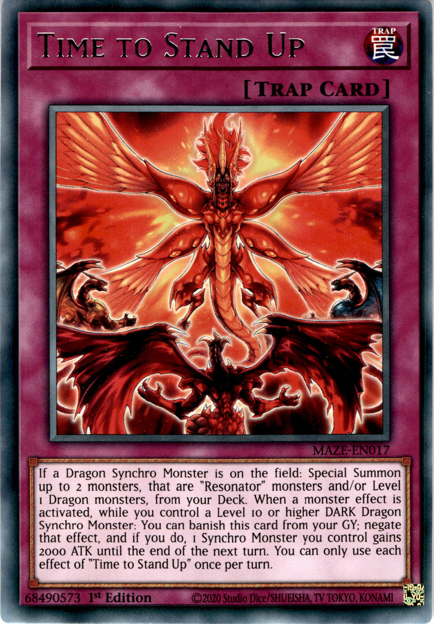 Time to Stand Up - MAZE-EN017 - Rare 1st Edition