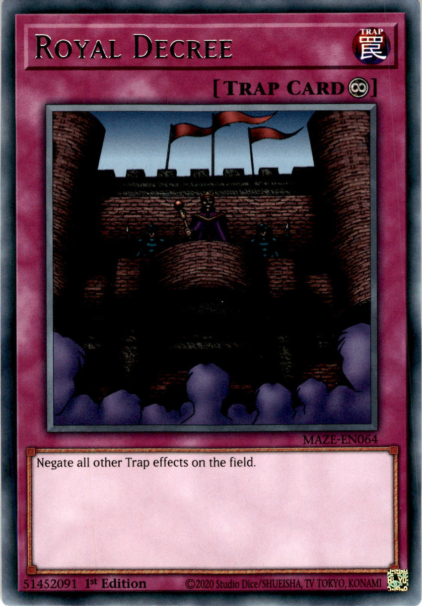 Royal Decree - MAZE-EN064 - Rare 1st Edition