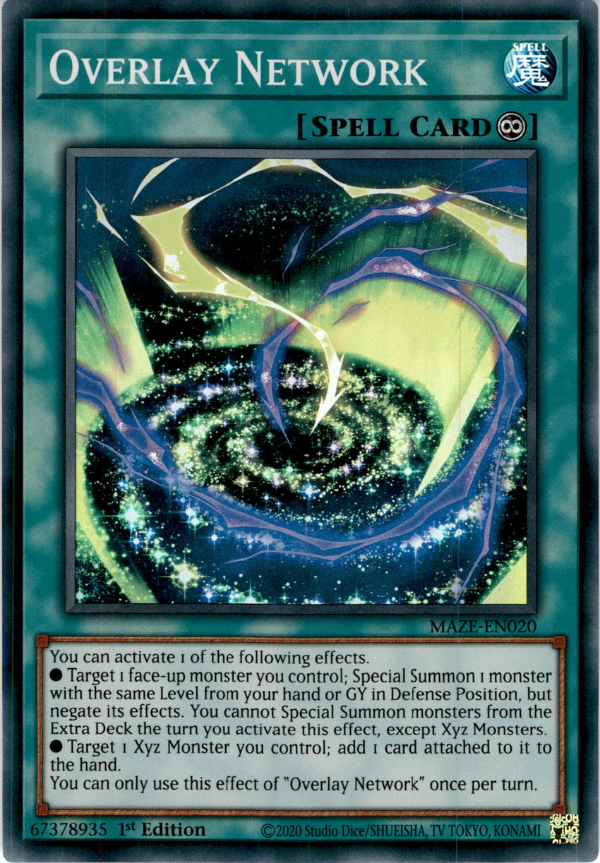 Overlay Network - MAZE-EN020 - Super Rare 1st Edition