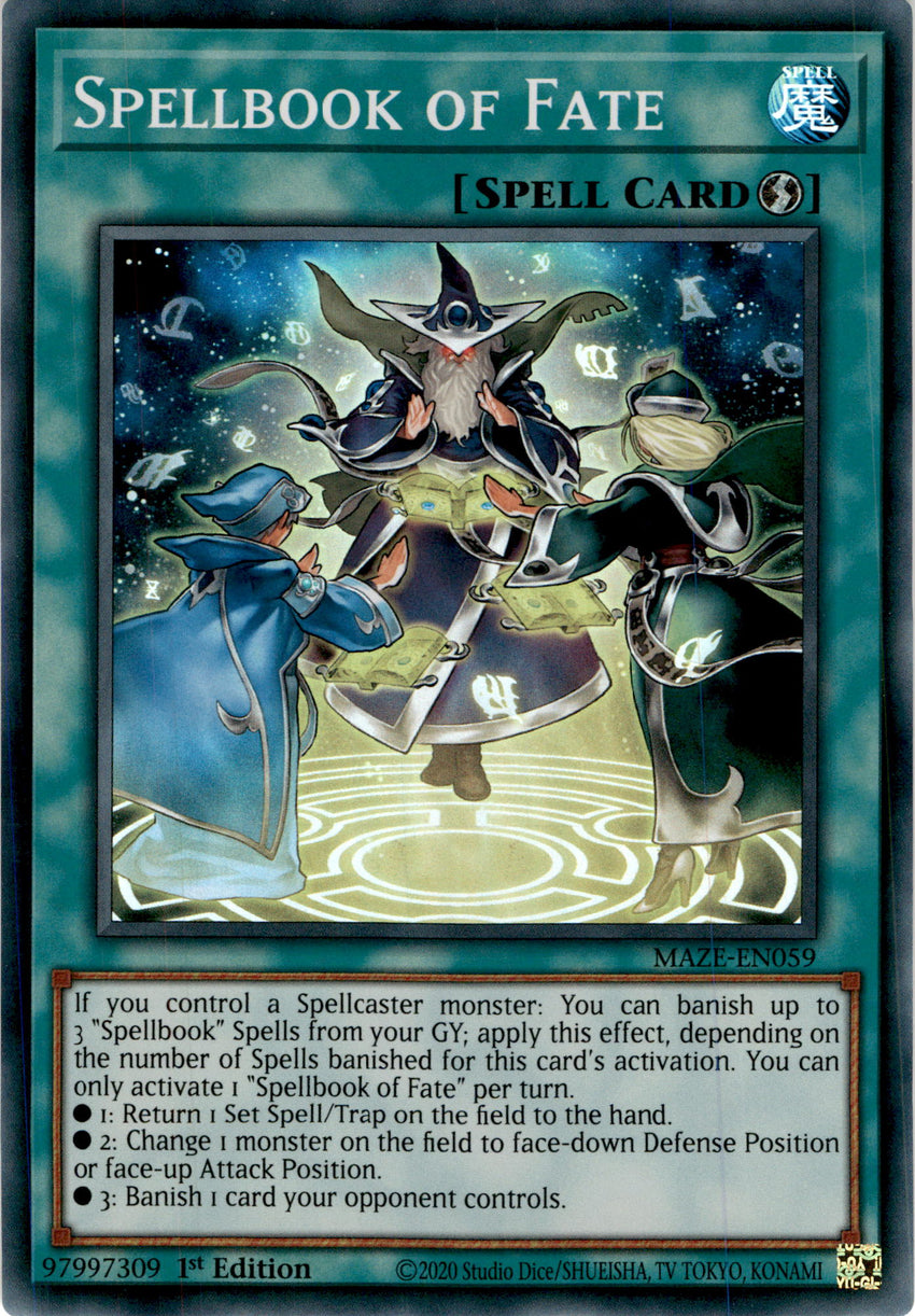 Spellbook of Fate - MAZE-EN059 - Super Rare 1st Edition