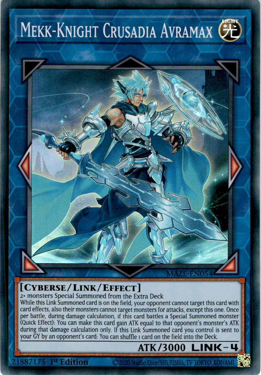 Mekk-Knight Crusadia Avramax - MAZE-EN054 - Super Rare 1st Edition
