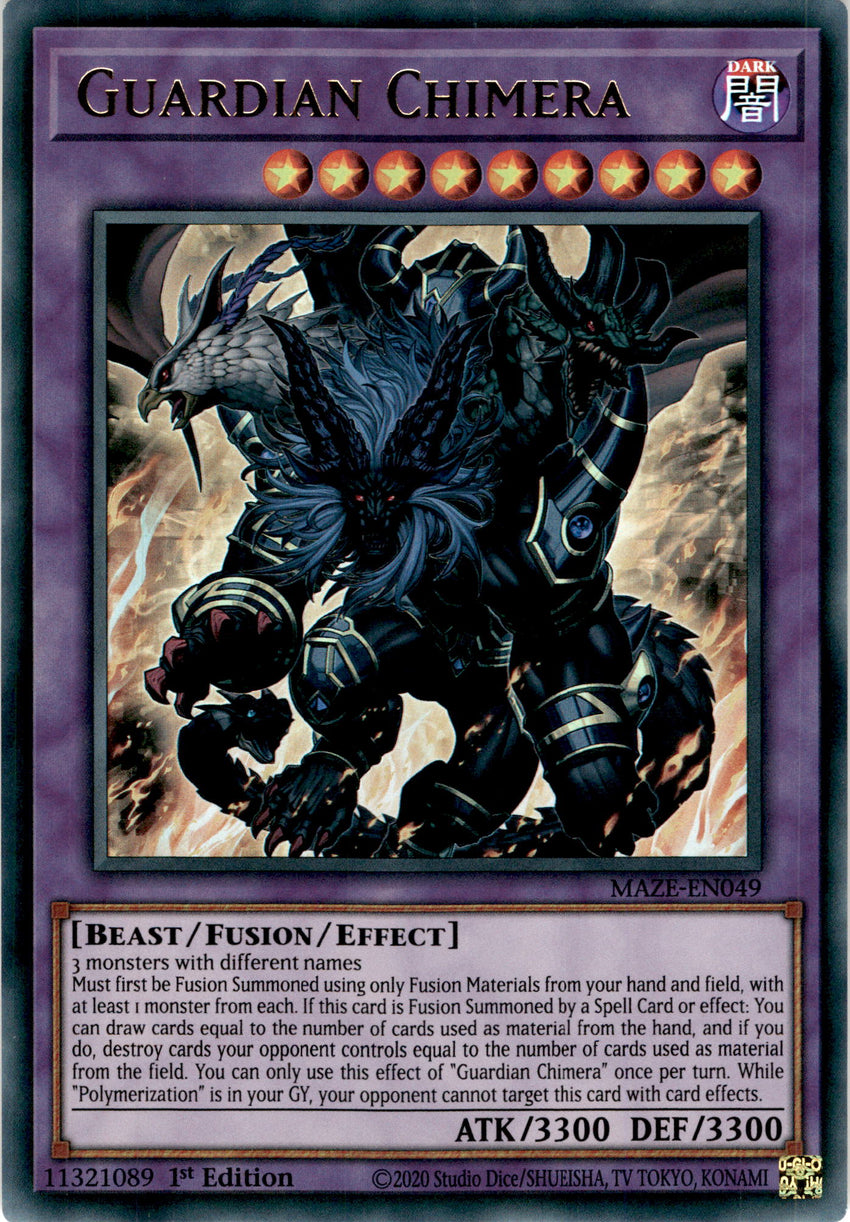 Guardian Chimera - MAZE-EN049 - Ultra Rare 1st Edition
