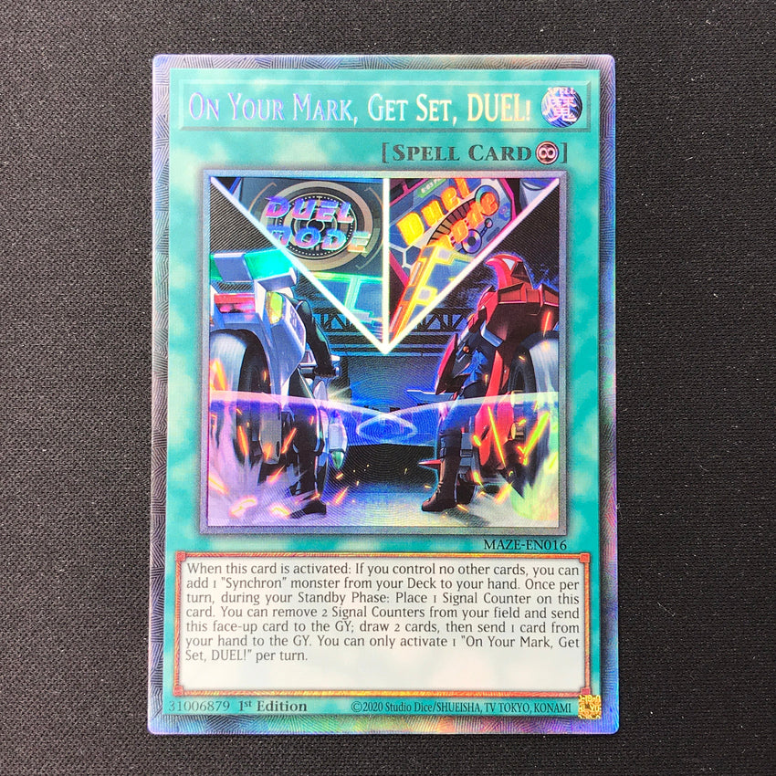 COLLECTOR'S RARE On Your Mark, Get Set, DUEL! - MAZE-EN016 -  1st Edition