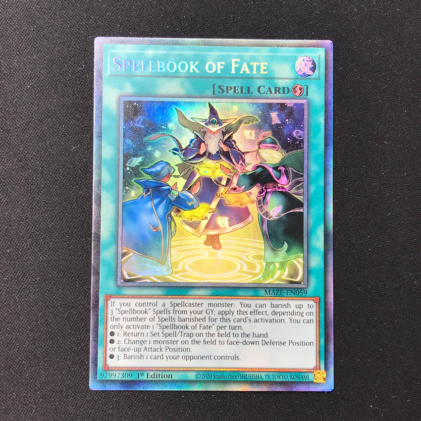 COLLECTOR'S RARE Spellbook of Fate - MAZE-EN059 - 1st Edition