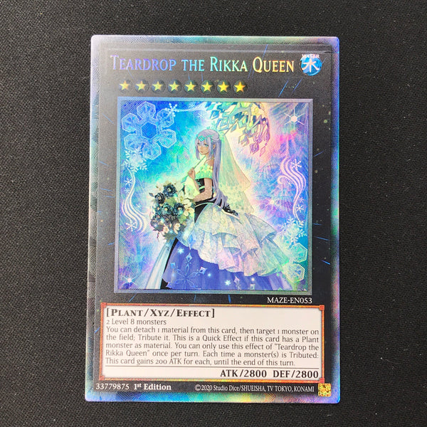 rikka cards yugioh Collectors Rare Teardrop The Rikka Queen - Maze-en053