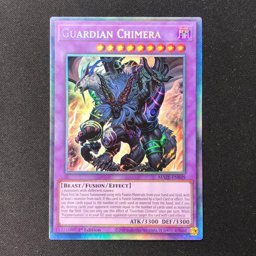 COLLECTOR'S RARE Guardian Chimera - MAZE-EN049 - 1st Edition
