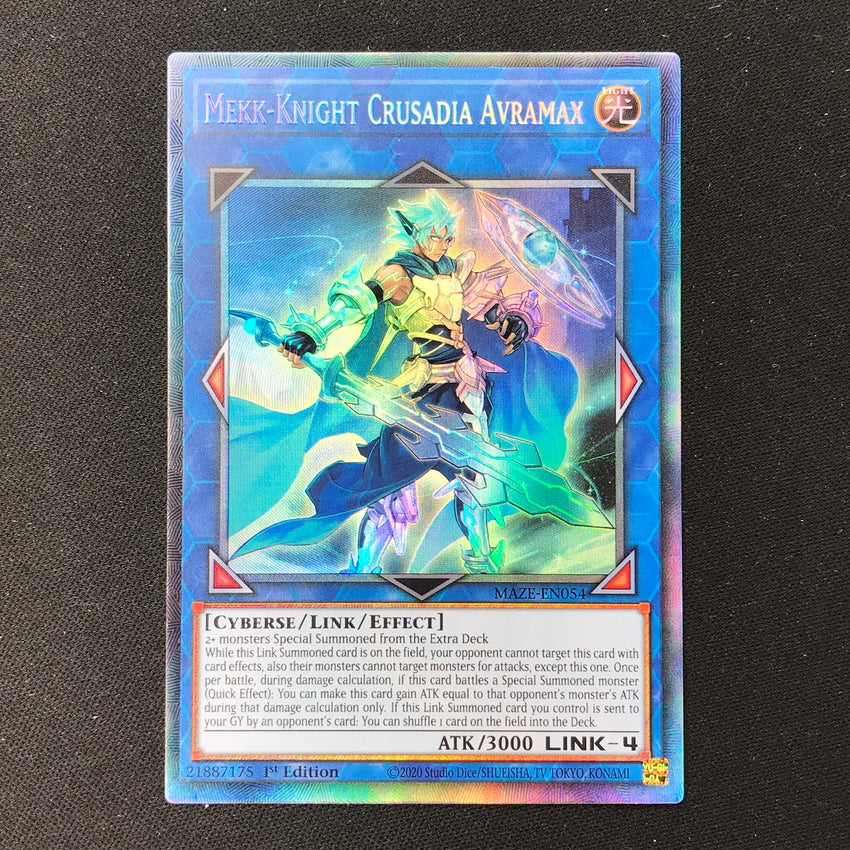 COLLECTOR'S RARE Mekk-Knight Crusadia Avramax - MAZE-EN054 - 1st Edition