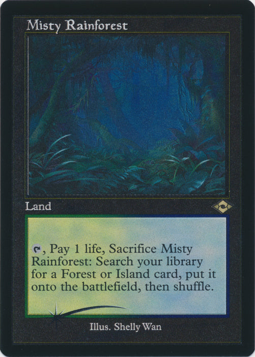 Etched Retro Misty Rainforest No 438 - Mh2 Modern Horizons 2