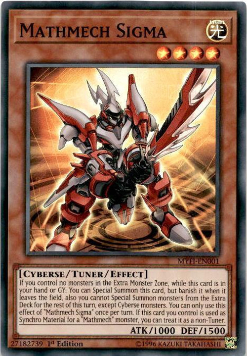Mathmech Sigma - MYFI-EN001 - Super Rare - 1st Edition-Cherry Collectables