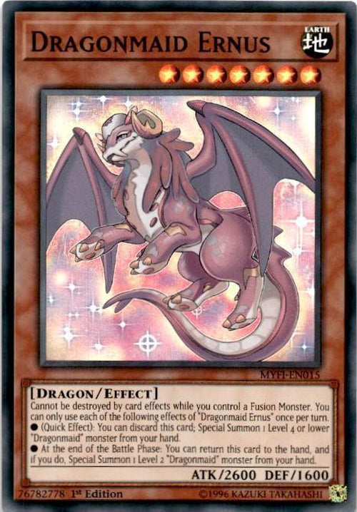 Dragonmaid Ernus - MYFI-EN015 - Super Rare - 1st Edition-Cherry Collectables