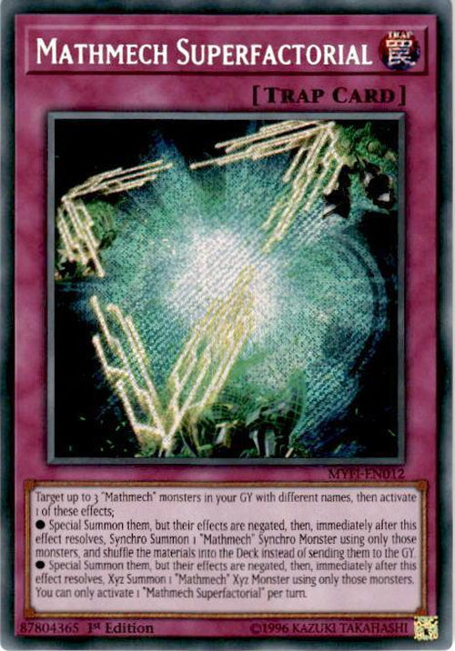 Mathmech Superfactorial - MYFI-EN012 - Secret Rare - 1st Edition-Cherry Collectables