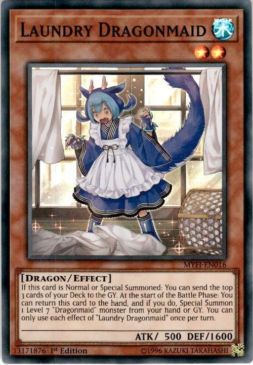 Laundry Dragonmaid - MYFI-EN016 - Super Rare - 1st Edition-Cherry Collectables