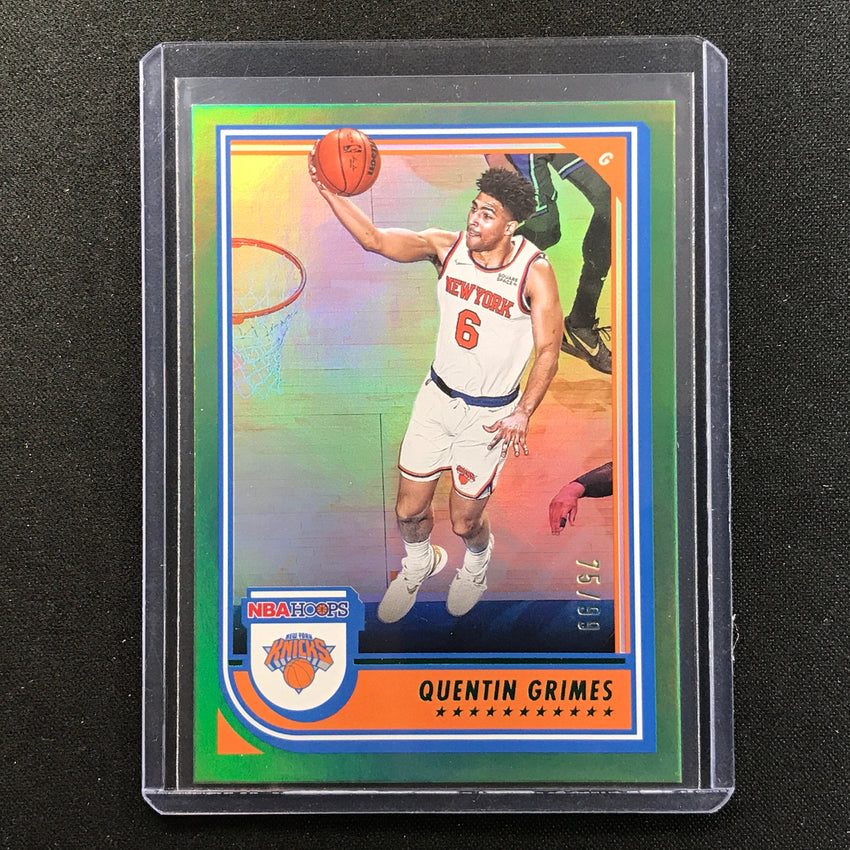 2022-23 Hoops Quentin Grimes Green 75/99