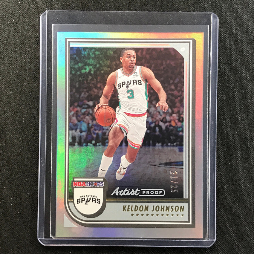 2022-23 Hoops Keldon Johnson Artist Proof Silver 21/25