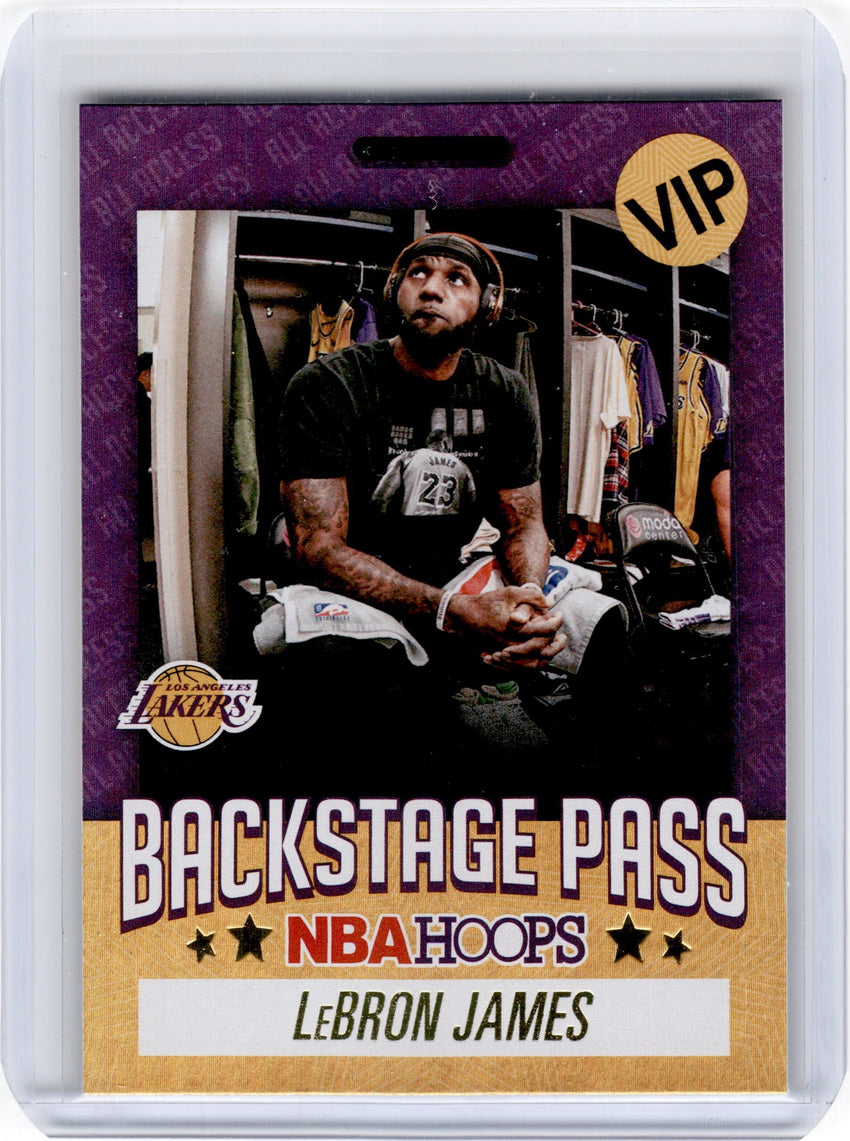 2020-21 Hoops LEBRON JAMES Backstage Pass Holo #8-Cherry Collectables