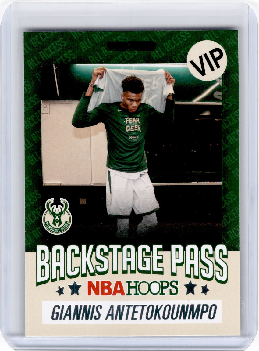 2020-21 Hoops GIANNIS ANTETOKOUNMPO Backstage Pass #2-Cherry Collectables