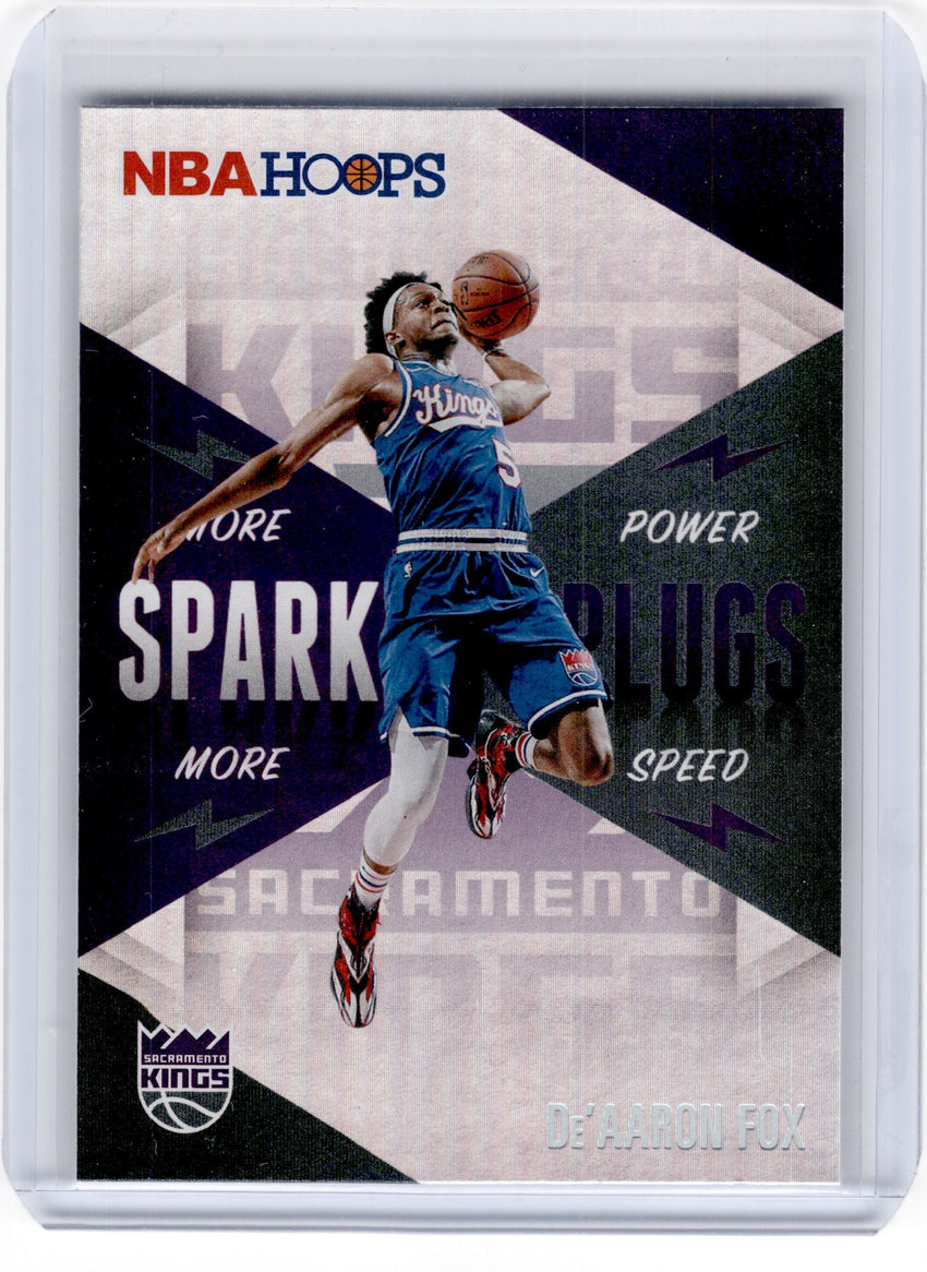 2020-21 Hoops DE'AARON FOX Spark Plugs Holo #1-Cherry Collectables