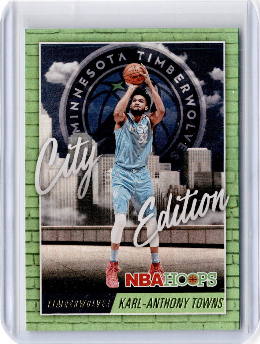 2020-21 Hoops KARL-ANTHONY TOWNS City Edition Holo #18-Cherry Collectables