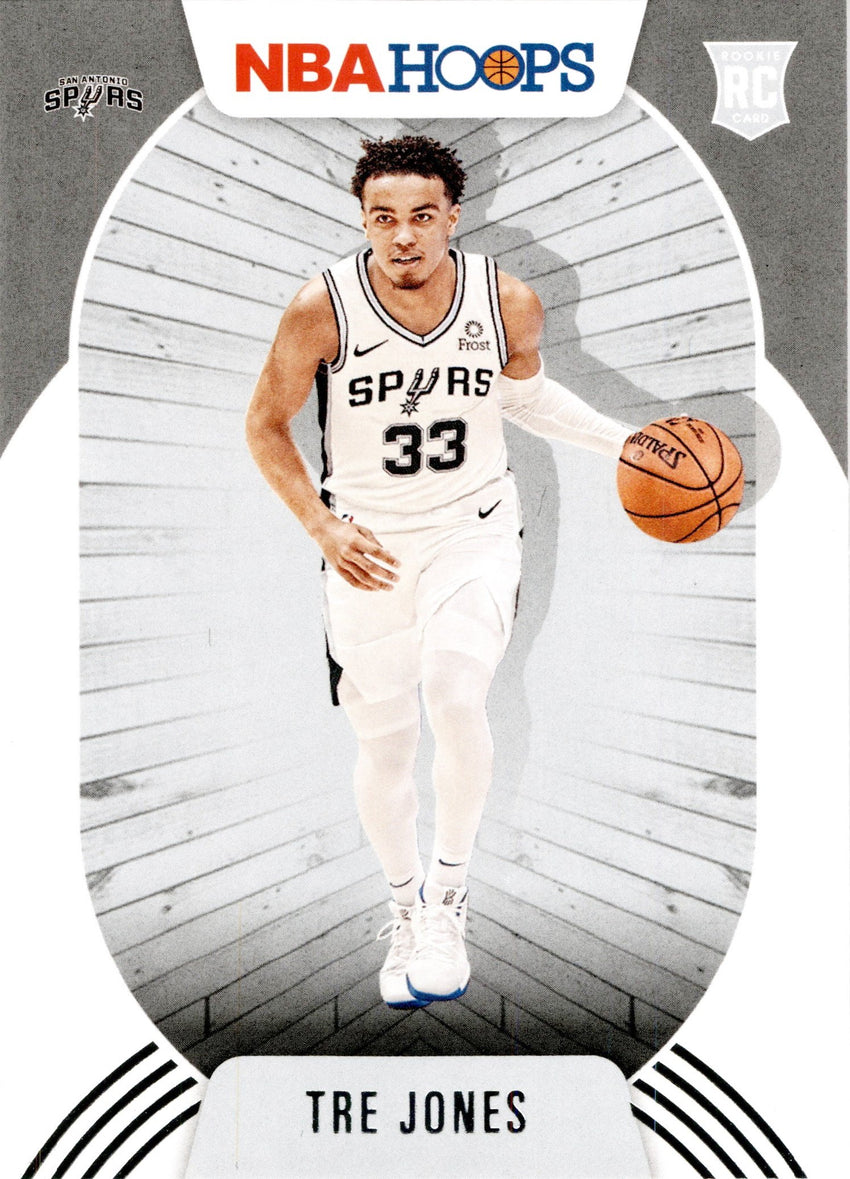 2020-21 Hoops TRE JONES Rookie Base Card #208-Cherry Collectables