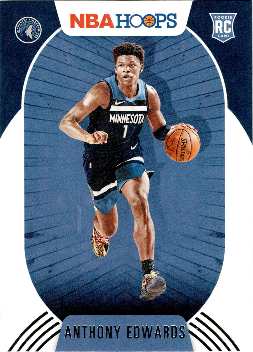 2020-21 Hoops ANTHONY EDWARDS Rookie Base Card #216-Cherry Collectables