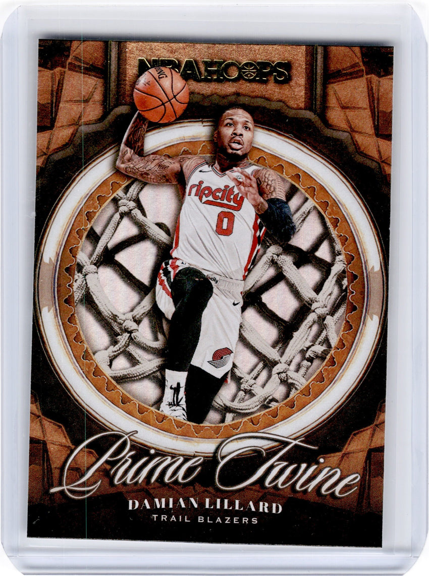 2020-21 Hoops DAMIAN LILLARD Prime Twine Holo #9-Cherry Collectables