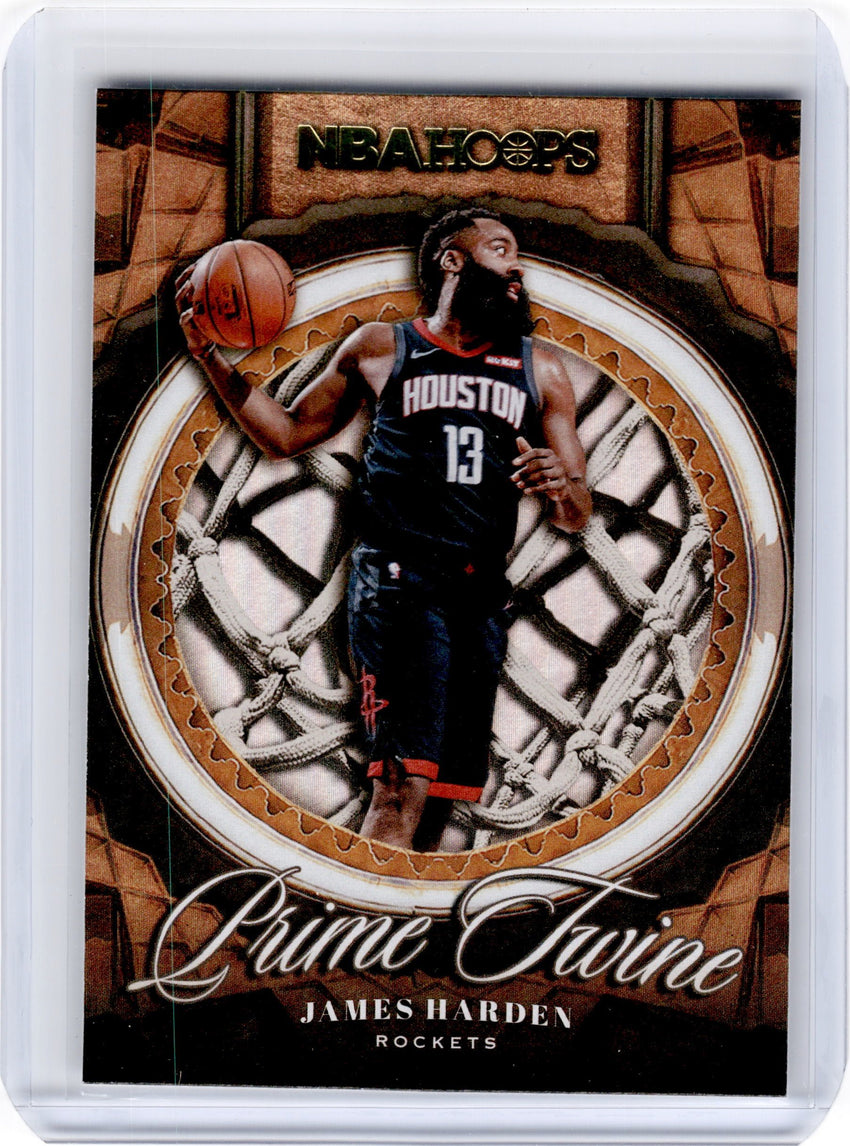 2020-21 Hoops JAMES HARDEN Prime Twine Holo #6-Cherry Collectables