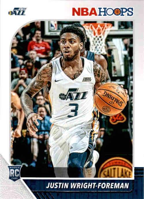 2019-20 Hoops JUSTIN WRIGHT-FOREMAN Rookie Base - #256-Cherry Collectables