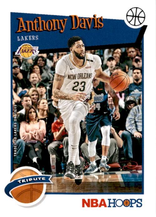2019-20 Hoops ANTHONY DAVIS Base Hoops Tribute #294-Cherry Collectables