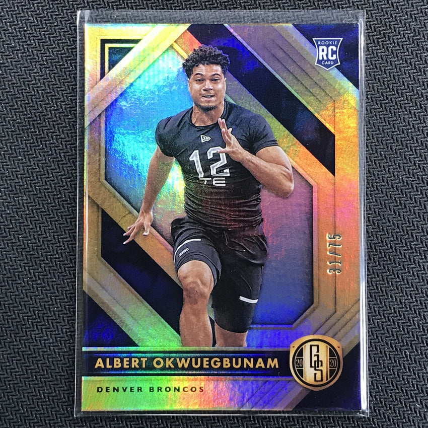 2020 Gold Standard ALBERT OKWUEGBUNAM Rookie Platinum 31/75-Cherry Collectables
