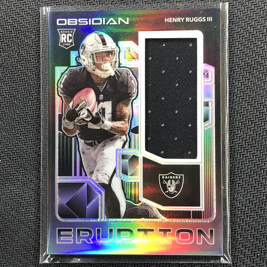 2020 Obsidian HENRY RUGGS III Rookie Eruption Jersey Silver 50/100-Cherry Collectables