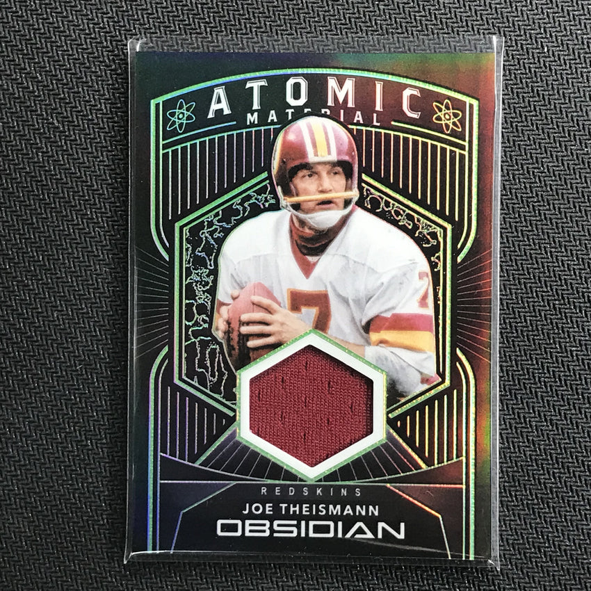 2020 Obsidian JOE THEISMANN Atomic Material Jersey Green 4/30-Cherry Collectables