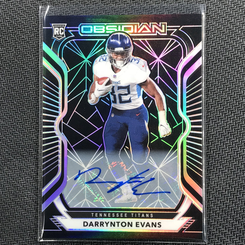 2020 Obsidian DARRYNTON EVANS Rookie Autos Silver 27/150-Cherry Collectables