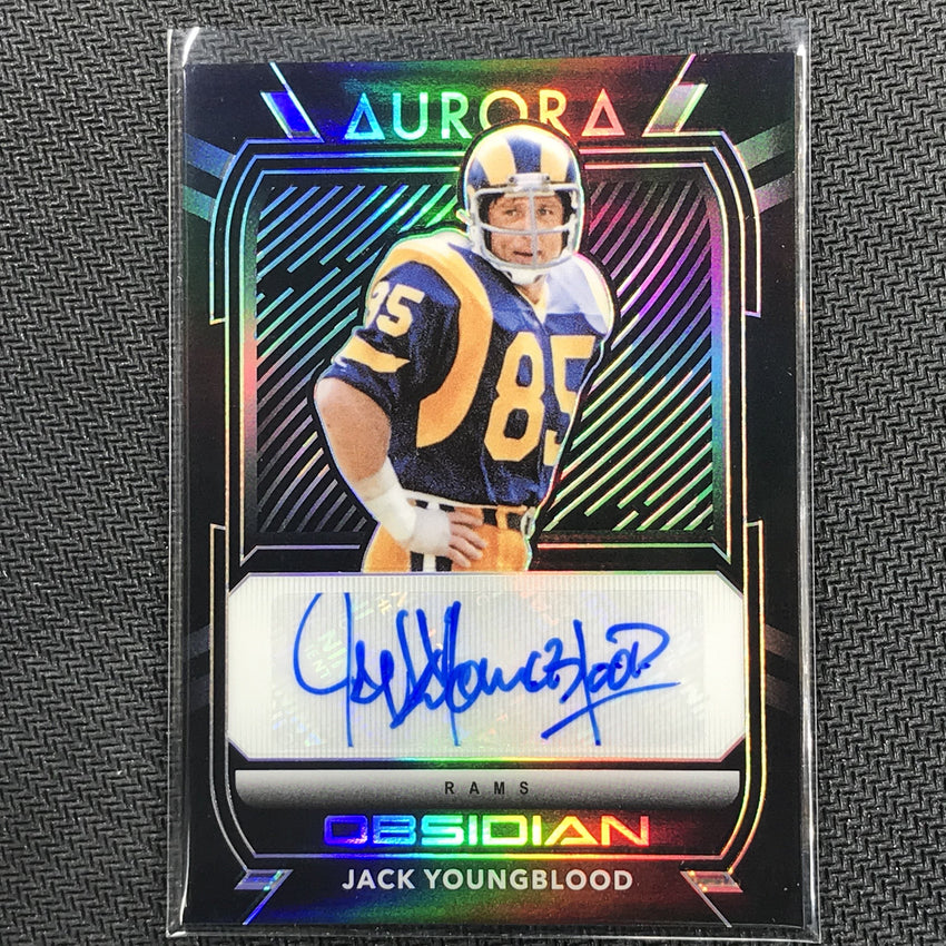 2020 Obsidian JACK YOUNGBLOOD Aurora Auto Silver 86/100-Cherry Collectables