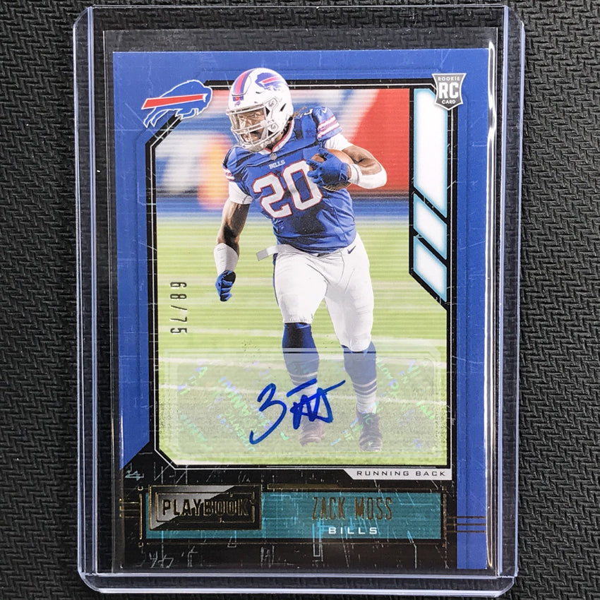 2020 Playbook ZACK MOSS Base Signatures Rookie Auto Gold 68/75-Cherry Collectables