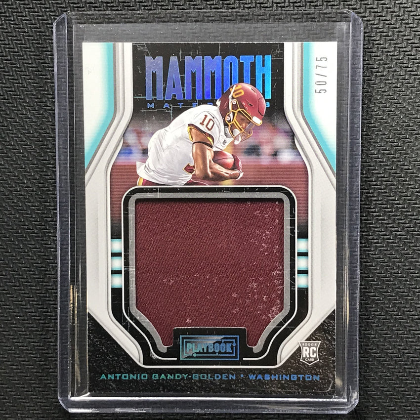 2020 Playbook ANTONIO GANDY-GOLDEN Mammoth Materials Jersey 50/75-Cherry Collectables